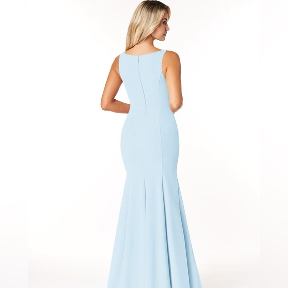 Sky Blue Bridesmaid Dress - Picture 2 of 2